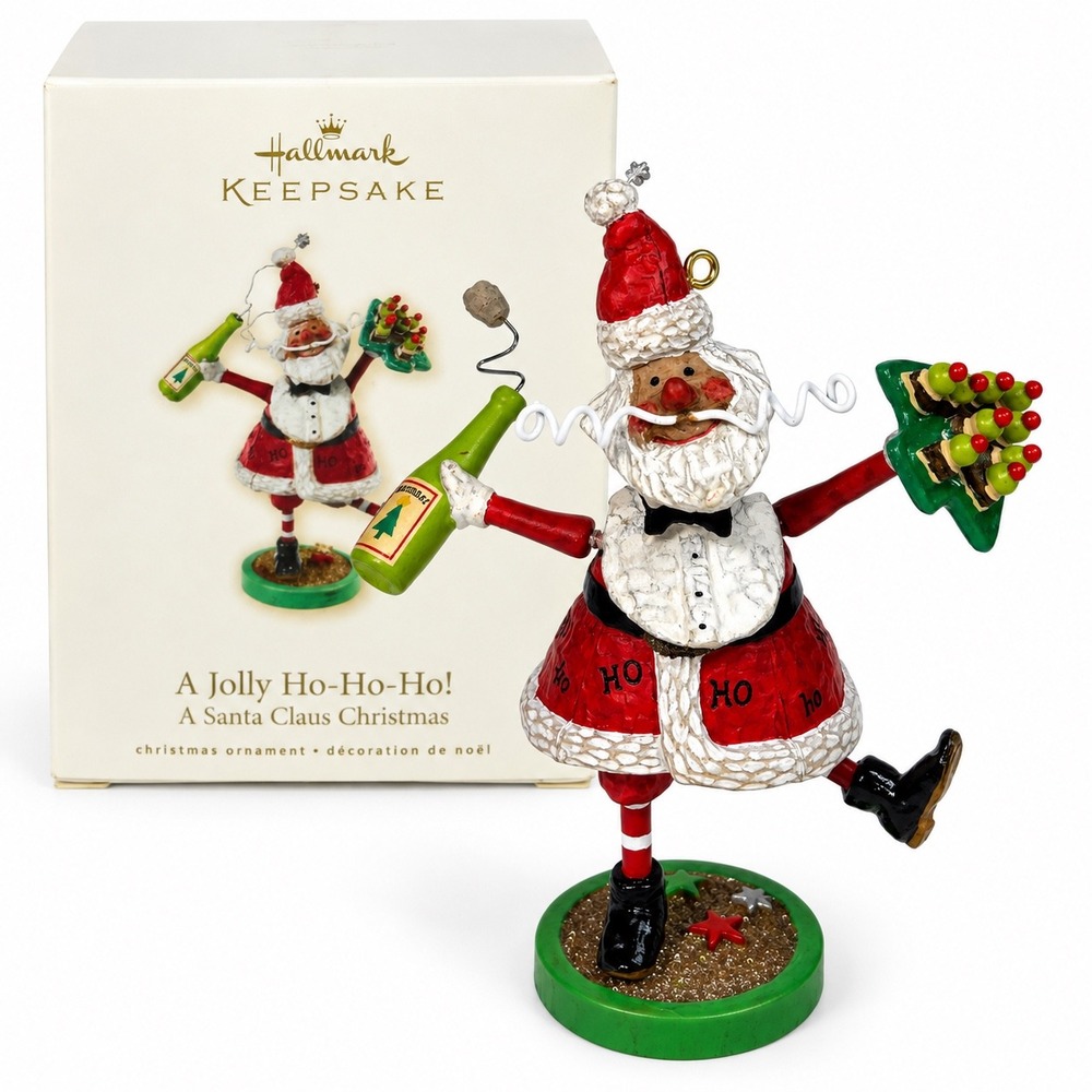 Hallmark Keepsake 2008 A Jolly Ho-Ho-Ho! Santa Claus Christmas Ornament with Box